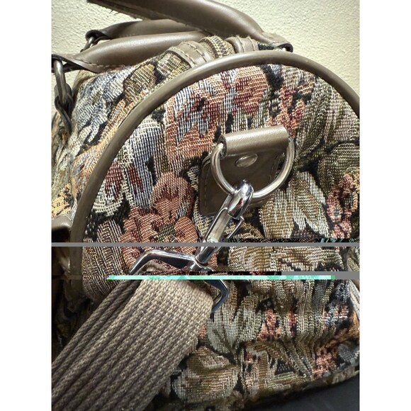 Jordache Ladies Carry On Tapestry Luggage Bag Vintage 15wx9dx7h - Picture 11 of 15